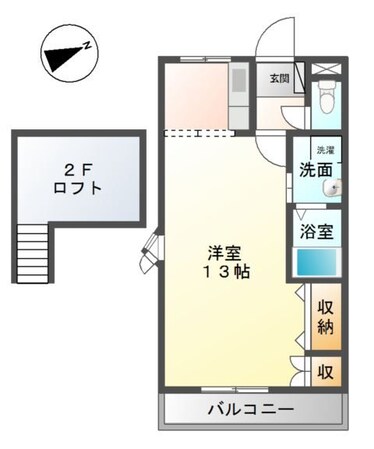 別府駅 徒歩8分 2階の物件間取画像